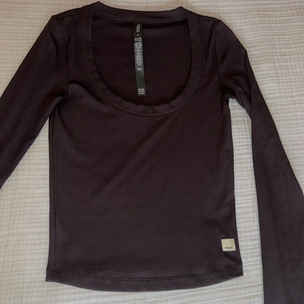 Women’s Vuori Swoop Neck Ribbed Top xs